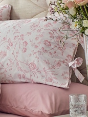 Laura Ashley set van 2 200-draadse Aria 100% katoenen kussenslopen - Image 1 of 2