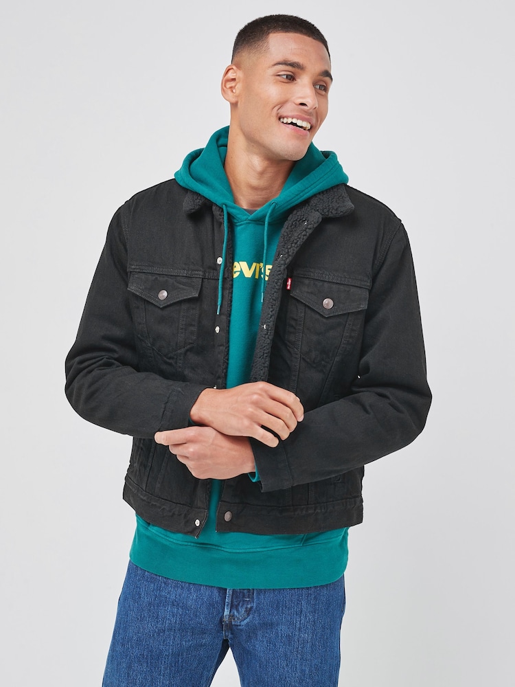 Levi's® Type 3 Sherpa Trucker Denim Jacket - Image 1 of 5