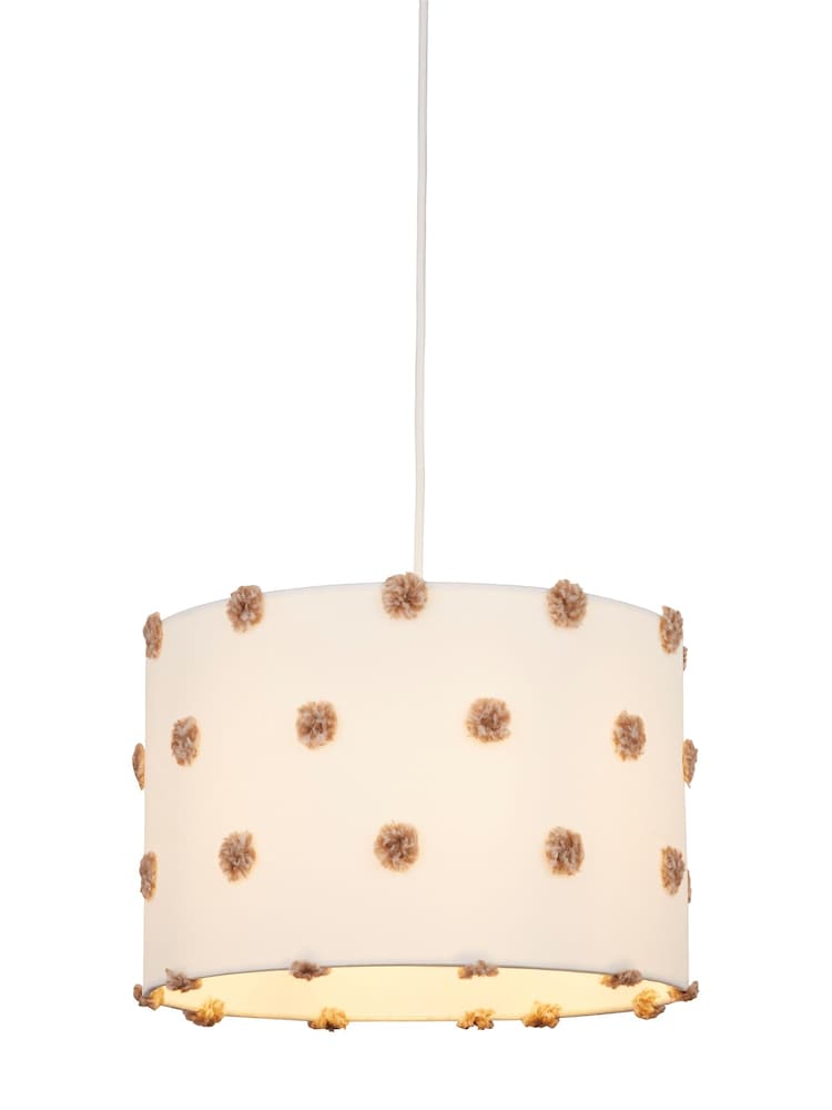 Searchlight Dark Grey William Pom Pom Pendant Shade - Image 3 of 3