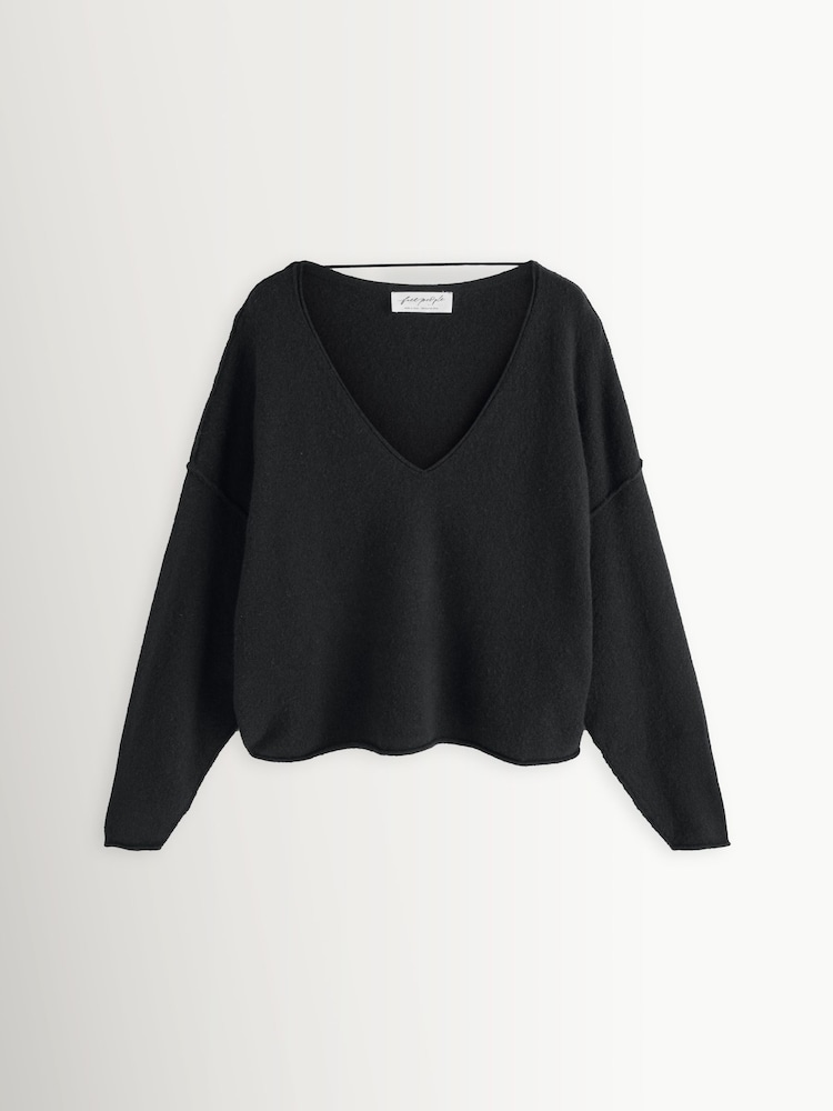 Free People See Me V-Neck Pullover Jumper - Image 1 of 5