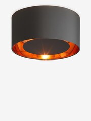 Grey Rico Flush Ceiling Light - Image 1 of 7