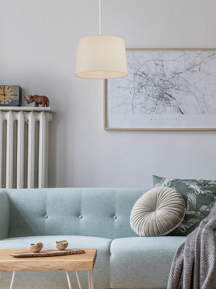 Searchlight Ivory Cicely Tappered Linen Shade - Image 1 of 3