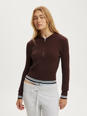 Cotton On Brown Everfine Hoodie - Image 1 of 4