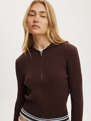 Cotton On Brown Everfine Hoodie - Image 4 of 4