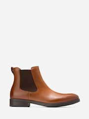 Cole Haan Brown Newmark Grand Chelsea Boots - Image 1 of 3