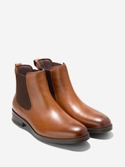 Cole Haan Brown Newmark Grand Chelsea Boots - Image 2 of 3