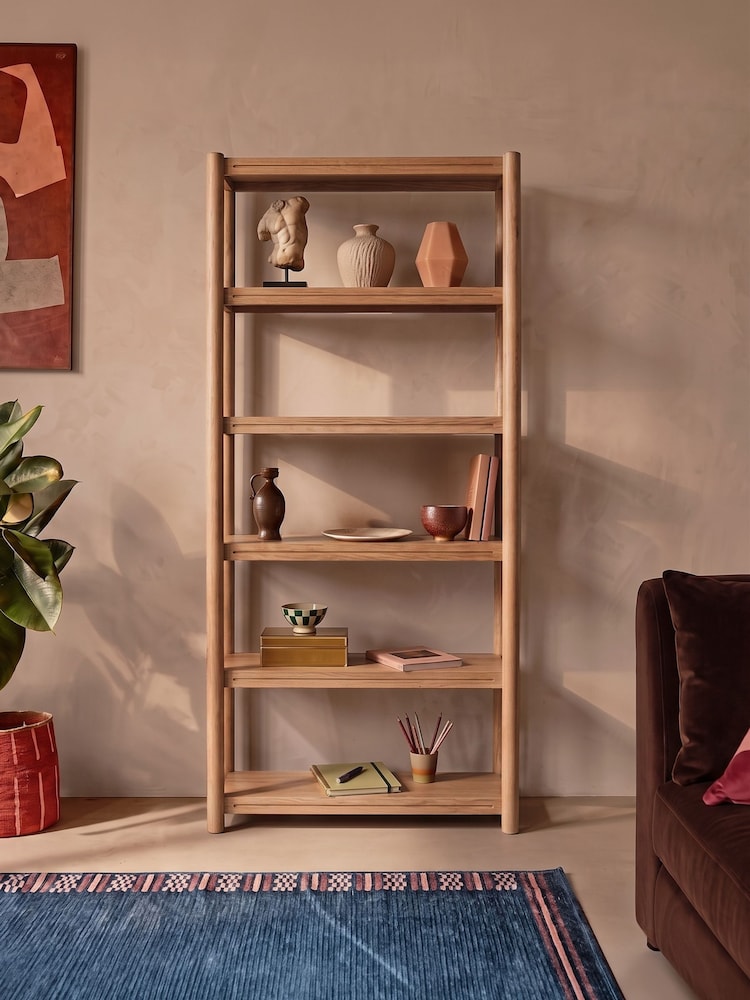 Swoon Light Brown Dowling Mango Wood Shelving - Image 1 of 6 Swoon Light Brown Dowling Mango Wood Shelving - Image 1 of 6