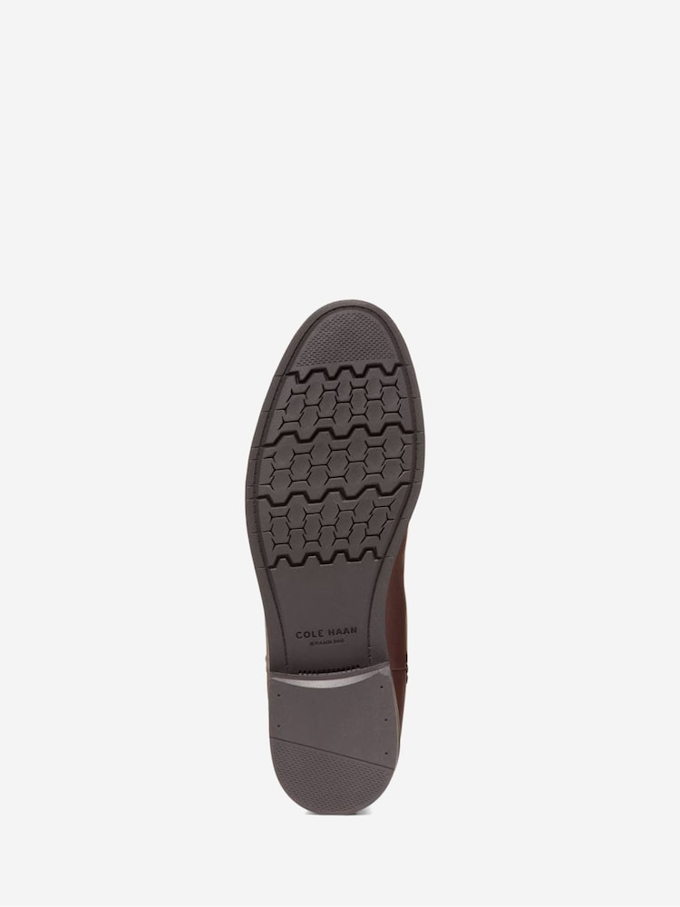 Cole Haan Chestnut Brown Newmark Grand Chelsea Boots - Image 3 of 3 Cole Haan Chestnut Brown Newmark Grand Chelsea Boots - Image 3 of 3
