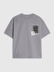 River Island Oversized Football Collage Graphic T-Shirt - Bild 2 von 3