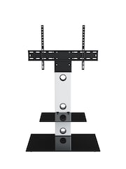 AVF Black/White Lesina Flat Pedestal 700 TV Stand - Image 4 of 5