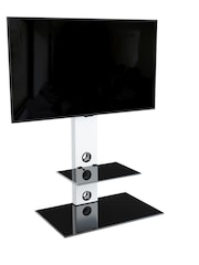 AVF Black/White Lesina Flat Pedestal 700 TV Stand - Image 5 of 5