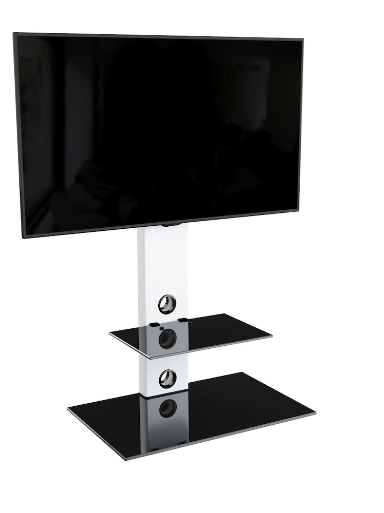 AVF Black/White Lesina Flat Pedestal 700 TV Stand - Image 5 of 5