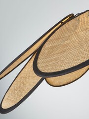 Searchlight Natural Caraway Rattan Fan Pendant Shade - Image 4 of 4