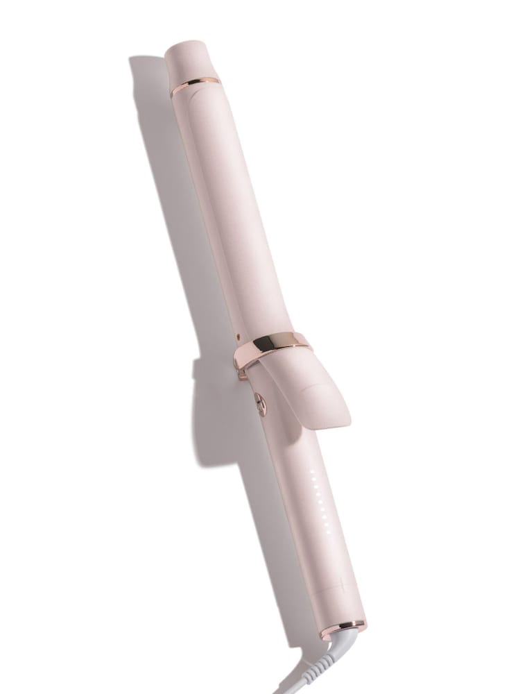 T3 White/Gold Single Pass Curl X 32 mm Ceramic Extra Long Barrel Curling Iron SB - Image 1 of 5