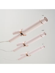 T3 White/Gold Single Pass Curl X 32 mm Ceramic Extra Long Barrel Curling Iron SB - Image 4 of 5