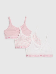River Island Ruched Bow Crop Tops 3 Pack - Larawan 1 ng 3