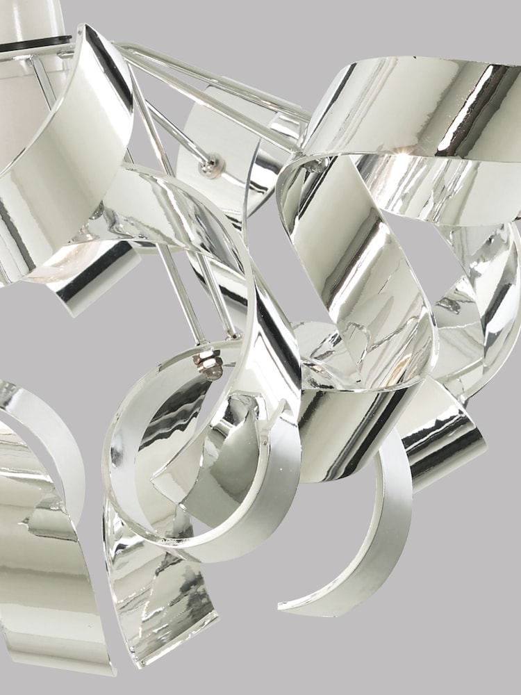 Searchlight Chrome Sputnik Ribbon Easy Pendant - Image 2 of 4
