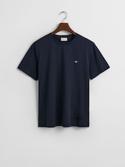 Azul - Camiseta com logotipo do escudo GANT - Imagem 5 de 5
