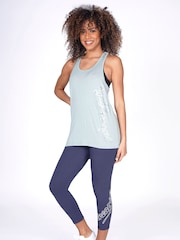 Pineapple Grey Logo High Waisted Crop Leggings - Image 3 of 4