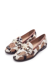 animal - Moda in Pelle - Elarra - Mocassins plats avec bordure à mors - Image 2 sur 4