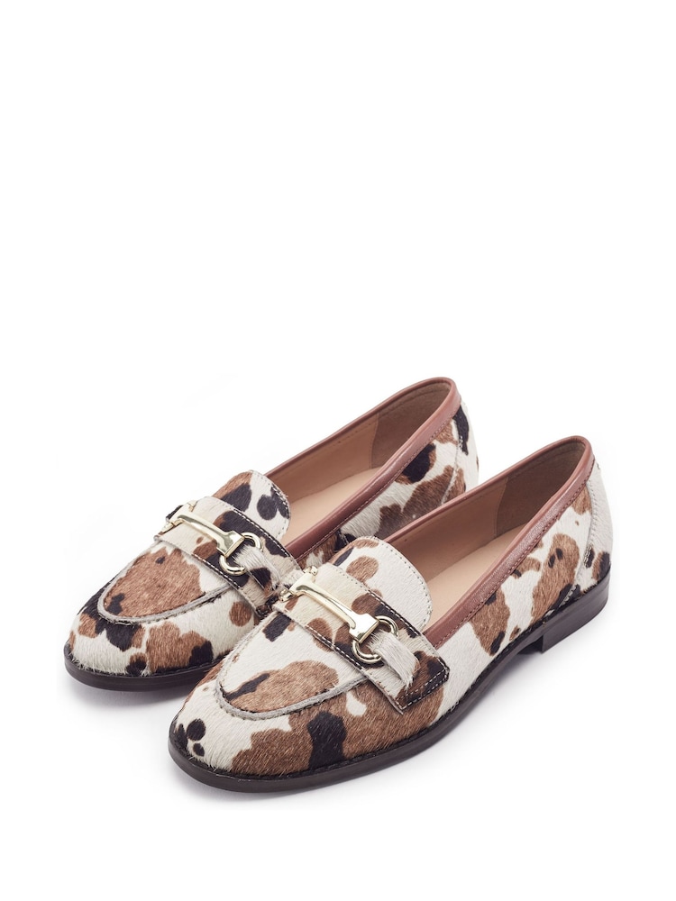 animal - Moda in Pelle - Elarra - Mocassins plats avec bordure à mors - Image 2 sur 4