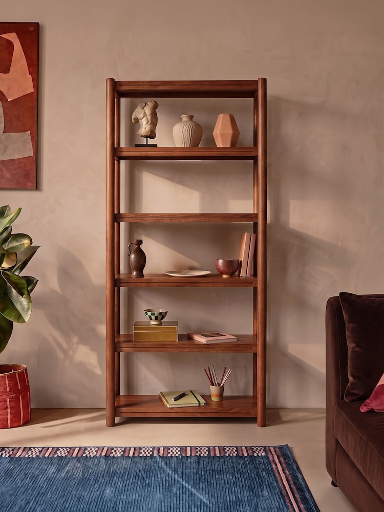 Swoon Mid Brown Dowling Mango Wood Shelving - Image 1 of 6 Swoon Mid Brown Dowling Mango Wood Shelving - Image 1 of 6