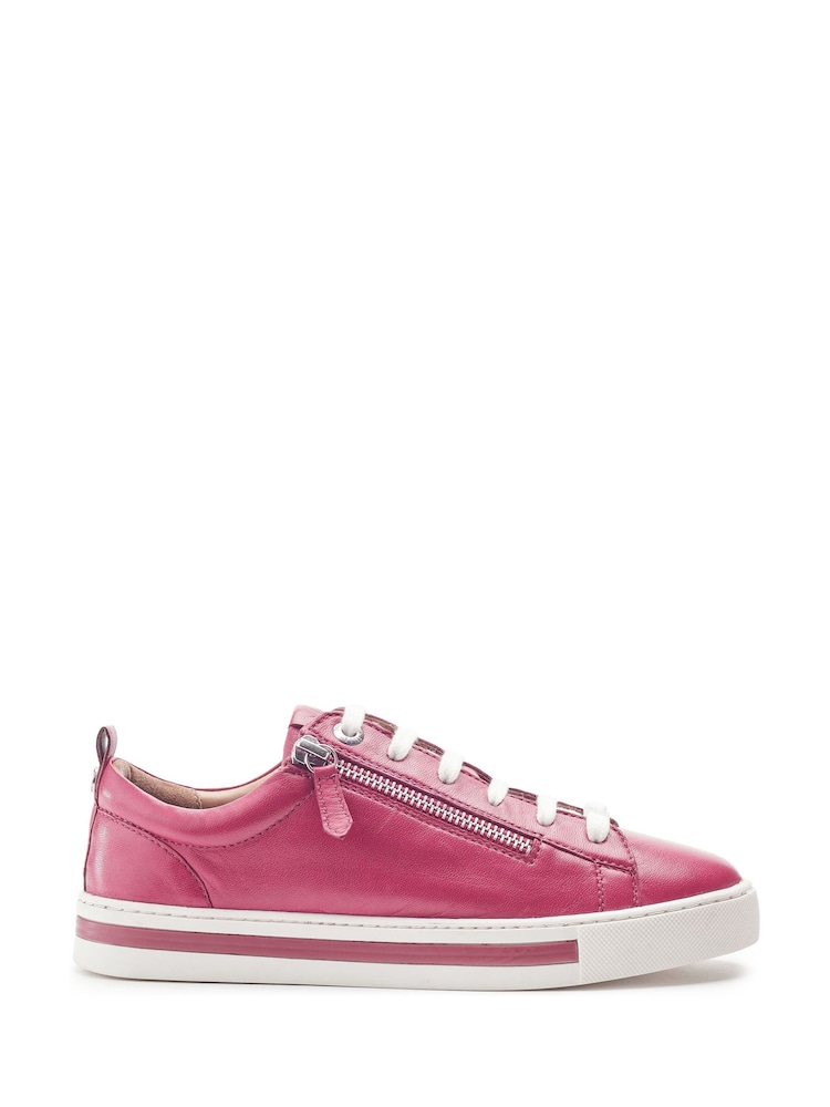 Moda in Pelle Pink Federika Slim Sole Zip Trainers - Image 1 of 4
