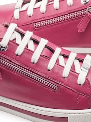 Moda in Pelle Pink Federika Slim Sole Zip Trainers - Image 3 of 4