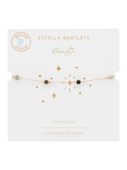 Estella Bartlett Gold Tone Paperlink Gemstone Bracelet - Image 2 of 4