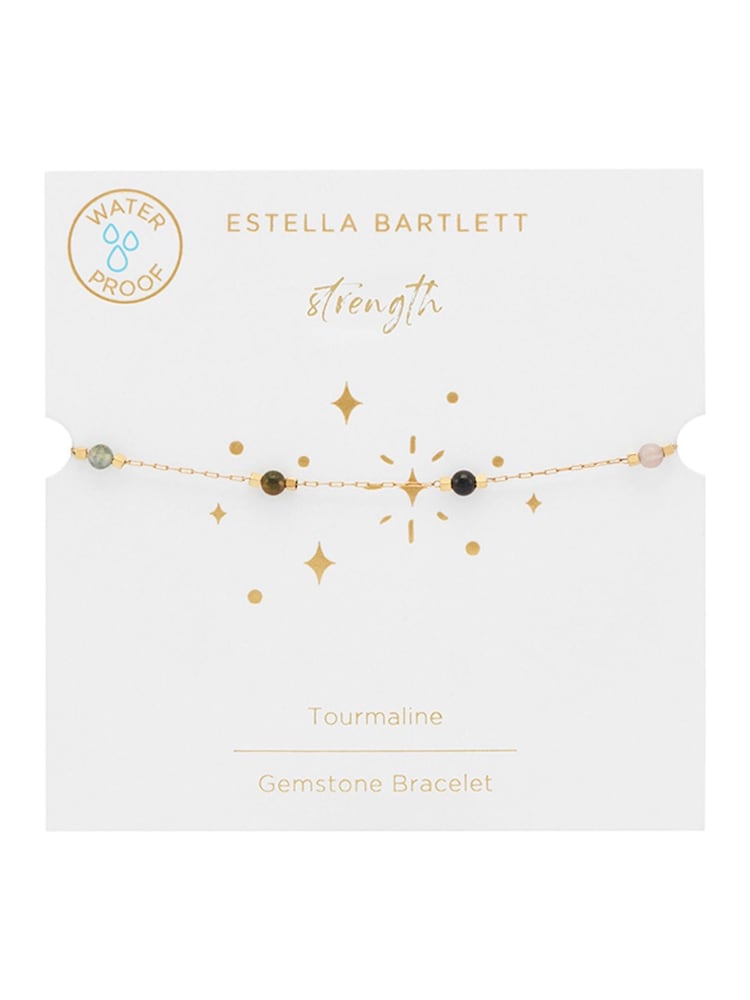 Estella Bartlett Gold Tone Paperlink Gemstone Bracelet - Image 2 of 4 Estella Bartlett Gold Tone Paperlink Gemstone Bracelet - Image 2 of 4