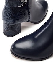 Moda in Pelle Blue Panay Round Toe Buckle Boots - Image 4 of 4