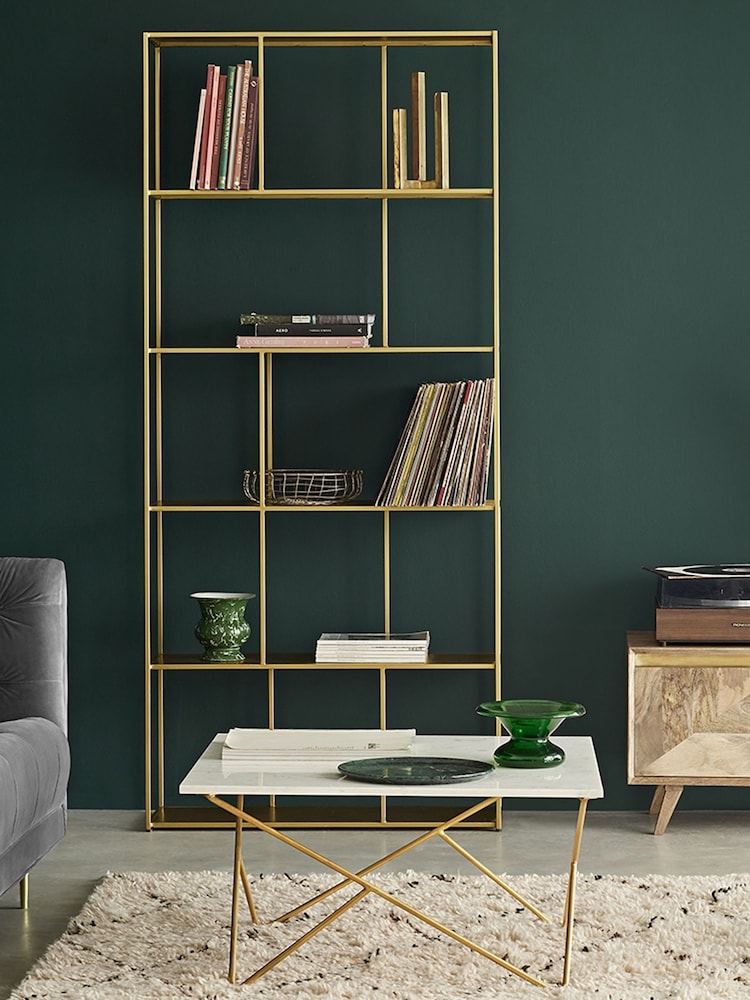 Swoon Brass Aero Steel Shelves - Image 1 of 5