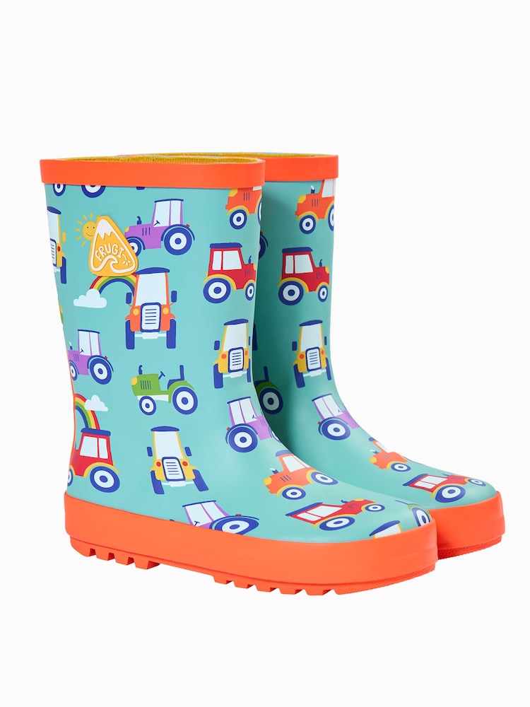 Frugi Blue Puddle Buster Wellington Boots - Image 1 of 3 Frugi Blue Puddle Buster Wellington Boots - Image 1 of 3