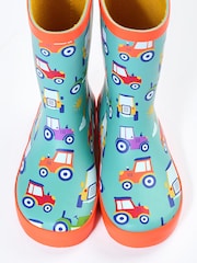 Frugi Blue Puddle Buster Wellington Boots - Image 2 of 3