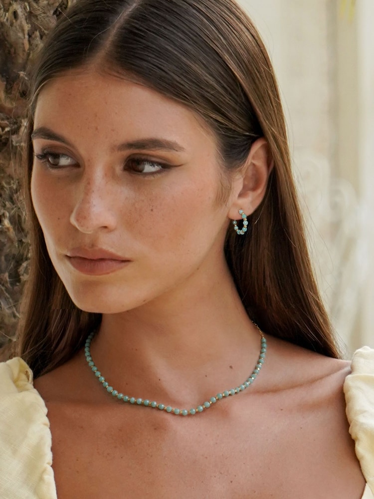 Estella Bartlett Green Amazonite Amelia Gemstone Necklace - Image 2 of 4 Estella Bartlett Green Amazonite Amelia Gemstone Necklace - Image 2 of 4