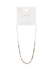 Estella Bartlett Gold Tone Agate Amelia Gemstone Necklace - Image 2 of 4