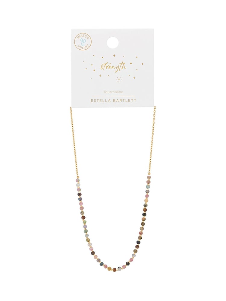 Estella Bartlett Gold Tone Agate Amelia Gemstone Necklace - Image 2 of 4 Estella Bartlett Gold Tone Agate Amelia Gemstone Necklace - Image 2 of 4