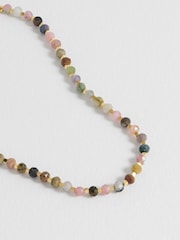 Estella Bartlett Gold Tone Agate Amelia Gemstone Necklace - Image 3 of 4