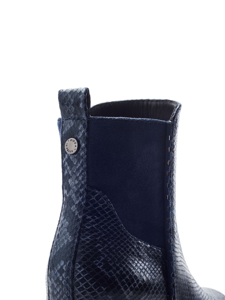 Moda in Pelle Blue Panora Two Part Smart Ankle Boots - Image 4 of 4 Moda in Pelle Blue Panora Two Part Smart Ankle Boots - Image 4 of 4