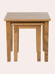Laura Ashley Honey Gold Garrat Nest of 2 Tables - Image 2 of 6