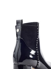 Moda in Pelle Black Panora Two Part Smart Ankle Boots - Image 3 of 4