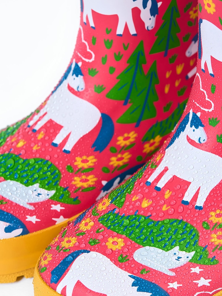 Frugi Pink Puddle Buster Wellington Boots - Image 3 of 3 Frugi Pink Puddle Buster Wellington Boots - Image 3 of 3