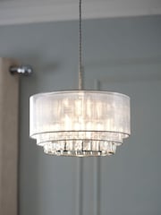 Clear Ella Easy Fit Lamp Shade - Image 1 of 7