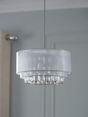 Clear Ella Easy Fit Lamp Shade - Image 2 of 7