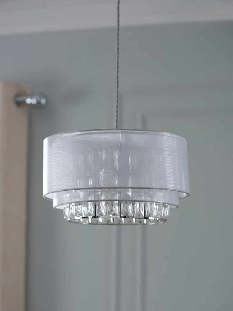 Clear Ella Easy Fit Lamp Shade - Image 2 of 7