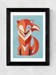 East End Prints Black Fox Print - Image 1 of 3