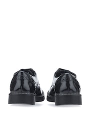 Patente negra - Zapatos escolares Start-Rite Leather Impulsive Chunky Zapato Oxford con cordones y costuras - Imagen 5 de 6