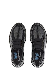 Start Rite Black Patent Wide Fit Leather Impulsive Chunky Brogue Lace Up Stitch Down School Shoes - Image 7 of 10