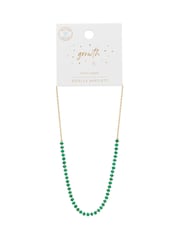 Estella Bartlett Green Agate Amelia Gemstone Necklace - Image 3 of 4