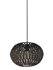Searchlight Grey Rattan Pendant Shade - Image 3 of 4